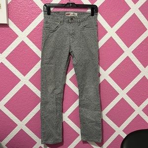 Grey levis super skinny jeans